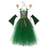 Elf Green Dress Tutu Skirt Fantasy Kids Halloween Costume 2 Elf Green Dress Tutu Skirt Fantasy Kids Halloween Costume -Accessories Shop Kids20Children20Girl20Dark20Green20Long20Dress20Tutu20Skirt20Forest20Elf20Fantasy20Halloween20Stage20Costume201 700x823 1