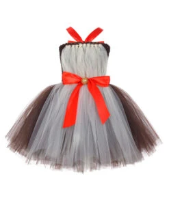 Reindeer Grey Tutu Skirt Kids Chirstmas Halloween Costume