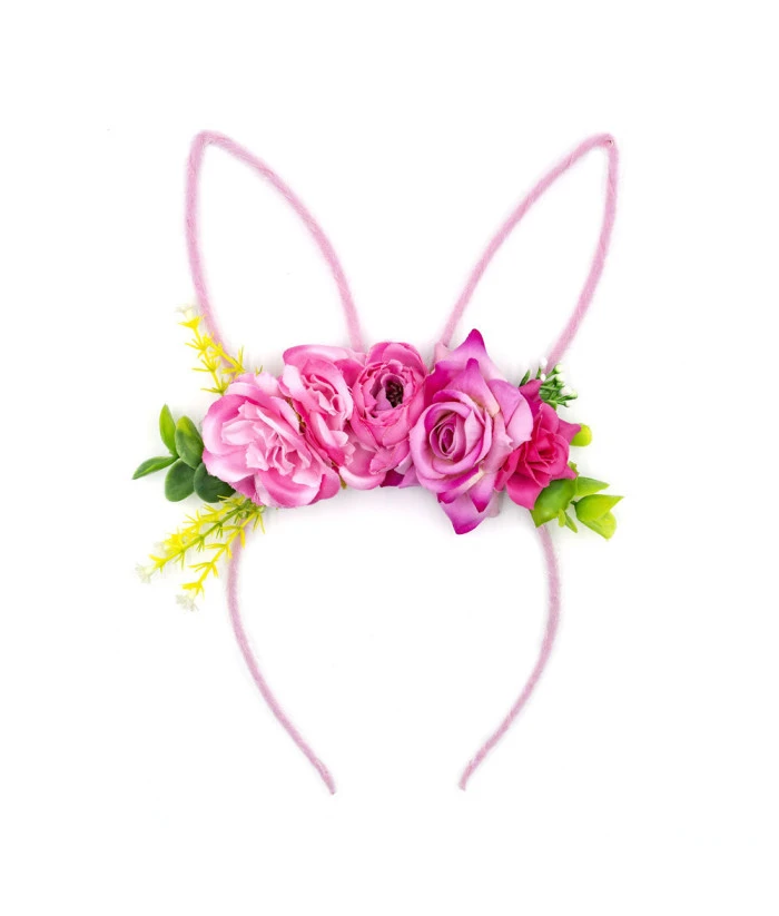 Fairy Red White Mesh Dress With Bunny Headband Flower Kids Halloween Costume 8 Fairy Red White Mesh Dress With Bunny Headband Flower Kids Halloween Costume - Image 6