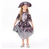 Pirate Girl Strip Dress Fullset Kids Halloween Costume