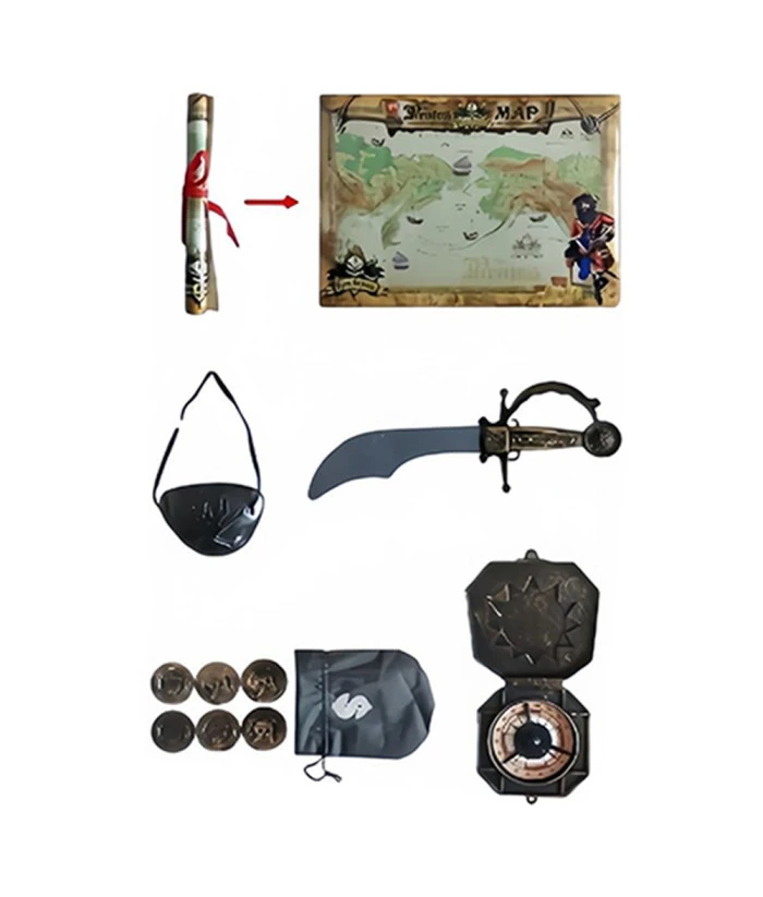 Pirate Girl Strip Dress Fullset Kids Halloween Costume 7 Pirate Girl Strip Dress Fullset Kids Halloween Costume - Image 5