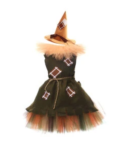 Kids Children Girl Scarecrow Tutu Skirt Halloween Cosplay Costume