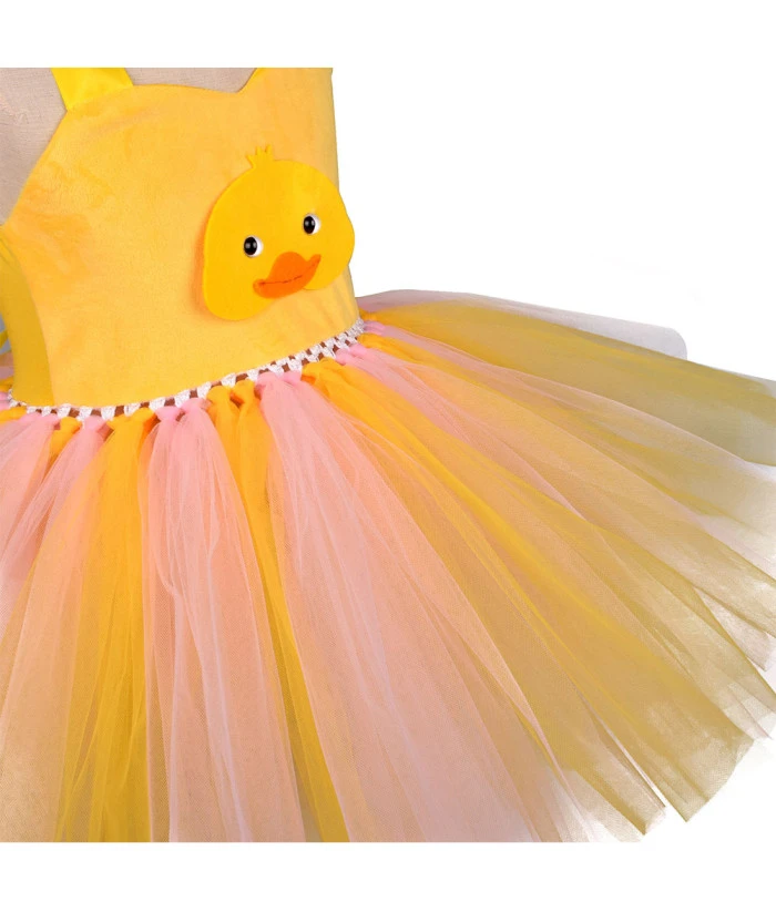 Kids Children Girl Yellow Duck Tutu Skirt Halloween Costume 7 Kids Children Girl Yellow Duck Tutu Skirt Halloween Costume - Image 5
