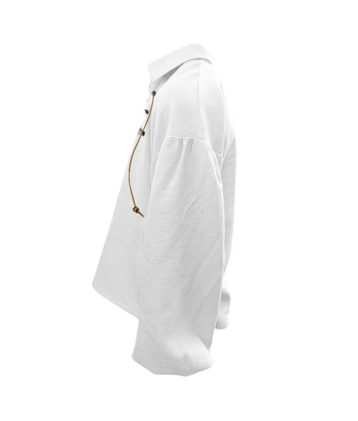 Kids Children Medieval Renaissance Lace-up Shirt Halloween Costume 4 Kids Children Medieval Renaissance Lace-up Shirt Halloween Costume - Image 2