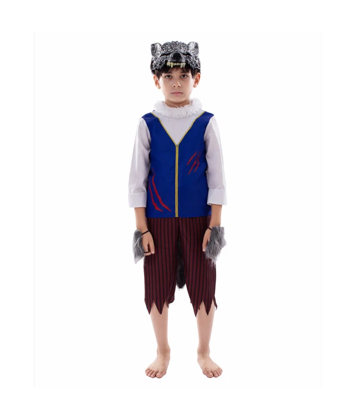 Kids Children Moon Werewolf Stage Performance Halloween Costume 3 Kids Children Moon Werewolf Stage Performance Halloween Costume