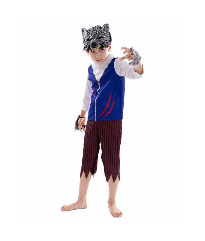 Kids Children Moon Werewolf Stage Performance Halloween Costume 4 Kids Children Moon Werewolf Stage Performance Halloween Costume - Image 2