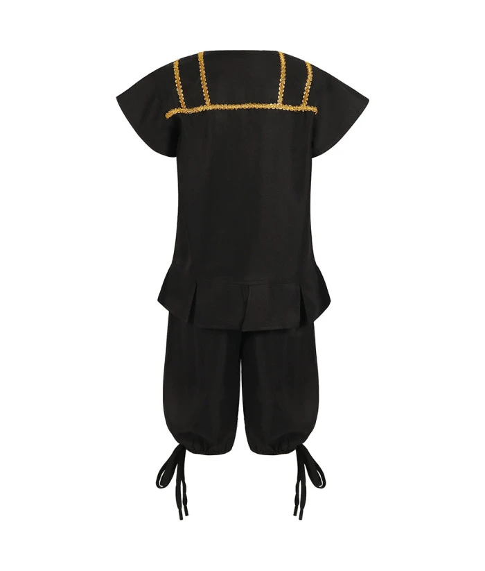 Kids Children Pirate Black Outfit Halloween Costume 4 Kids Children Pirate Black Outfit Halloween Costume - Image 2