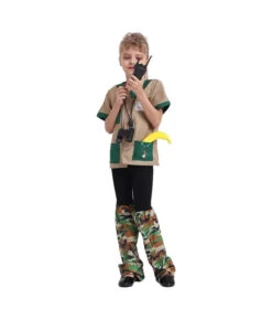 Kids Children Professional Animal Caretaker Outit Halloween Cosplay Costume