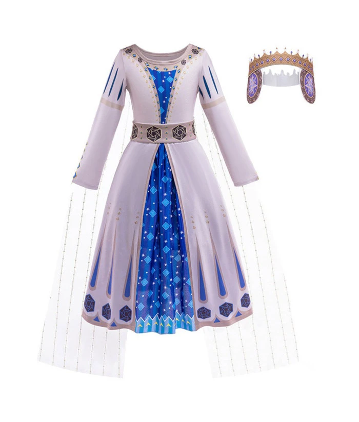 Kids Children Purple Long Dress Princess Cosplay Halloween Costume 3 Kids Children Purple Long Dress Princess Cosplay Halloween Costume