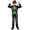 Kids Funky Punky Bones Outfit Day Of The Dead Halloween Costume