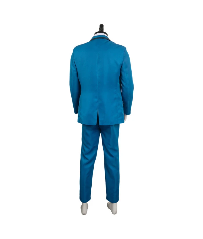 Men Blue School Uniform Suit Halloween Costume 6 Men Blue School Uniform Suit Halloween Costume - Image 4
