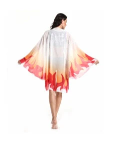 Women Mesh Fire Printed Sunshade Cape Beach Swinsuit 2Pcs Hawaii Costume -Accessories Shop Kyojuro20Rengoku20Googly20Eyes20Swimsuit20Cosplay20Costume203 700x823 1