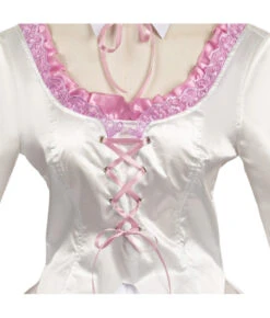 Women White Lolita Dress With Pink Ruffles Flare Sleeve Rococo Style Halloween Costume -Accessories Shop Lili20Tekken20820White20Dress20Cosplay20Costume206 700x823 1