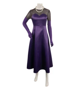 Vintage 1960s Purple Gown 4Pcs Set Halloween Costume