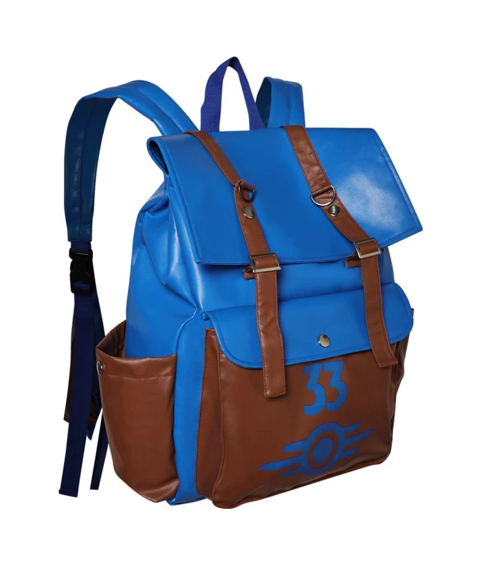 Blue Backpack Apocalypse Scavenger Halloween Costume Accessories 5 Blue Backpack Apocalypse Scavenger Halloween Costume Accessories - Image 3