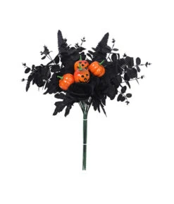 Maple Leaf Bunch Pumpkin Flowers Halloween Decoration