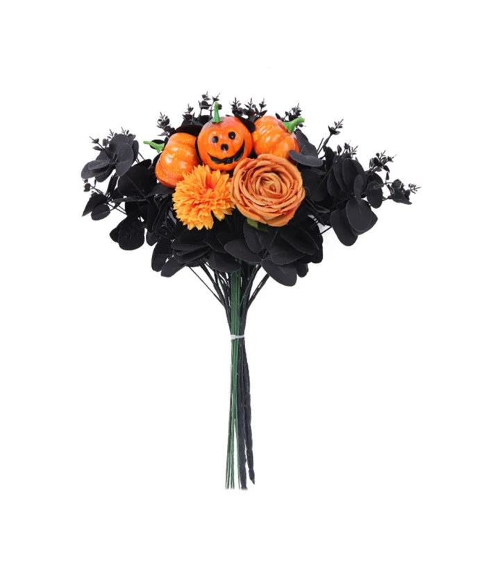 Maple Leaf Bunch Pumpkin Flowers Halloween Decoration 4 Maple Leaf Bunch Pumpkin Flowers Halloween Decoration - Image 2