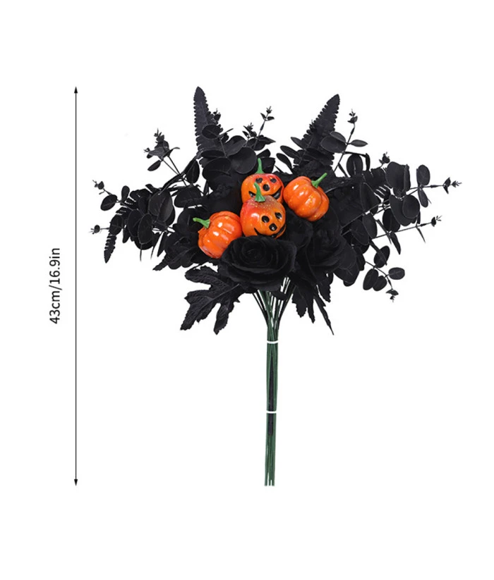 Maple Leaf Bunch Pumpkin Flowers Halloween Decoration 5 Maple Leaf Bunch Pumpkin Flowers Halloween Decoration - Image 3