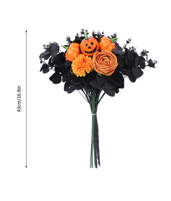 Maple Leaf Bunch Pumpkin Flowers Halloween Decoration 6 Maple Leaf Bunch Pumpkin Flowers Halloween Decoration - Image 4