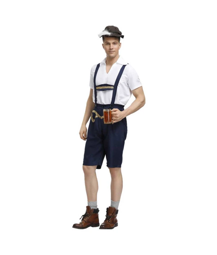 Men Bavaria Traditional Uniform Oktoberfest Costume 4 Men Bavaria Traditional Uniform Oktoberfest Costume - Image 2