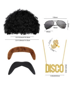 1980s Hippie Black Disco Shiny8 Pcs Outfit Men Halloween Costume 14 1980s Hippie Black Disco Shiny8 Pcs Outfit Men Halloween Costume -Accessories Shop Men20Black2070s20Disco20Shiny20Shirt20Flared20Pants20820Pcs20Outfit20Halloween20Costume208 700x823 1