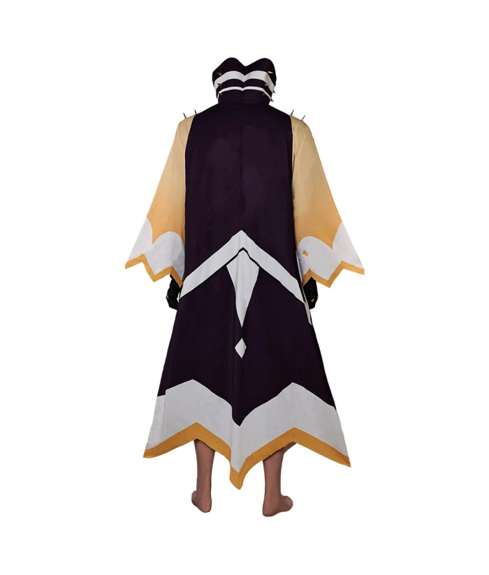 Men Black Long Robe Halloween Costume 6 Men Black Long Robe Halloween Costume - Image 4