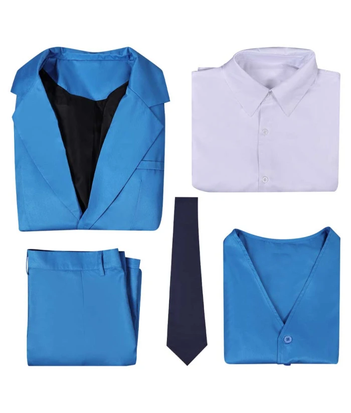Men Blue Suit Fullset Uniform 8 Men Blue Suit Fullset Uniform - Image 6