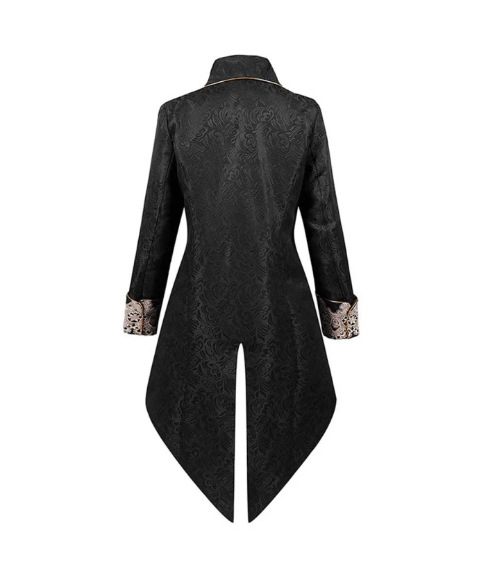 Men French Versailles Palace Lace Trim Coat Halloween Costume 4 Men French Versailles Palace Lace Trim Coat Halloween Costume - Image 2