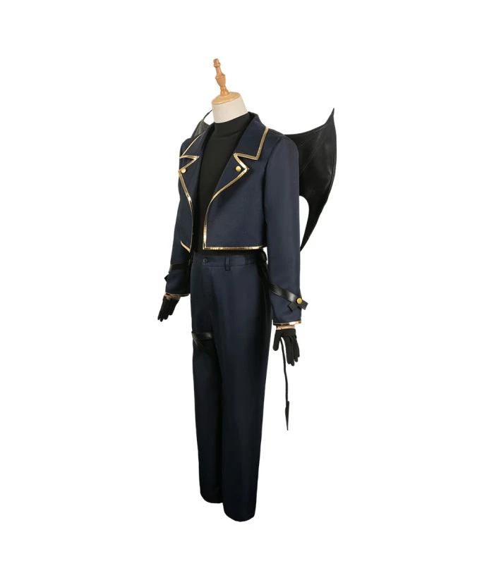 Men Leather Jacked Devil Halloween Costume 4 Men Leather Jacked Devil Halloween Costume - Image 2