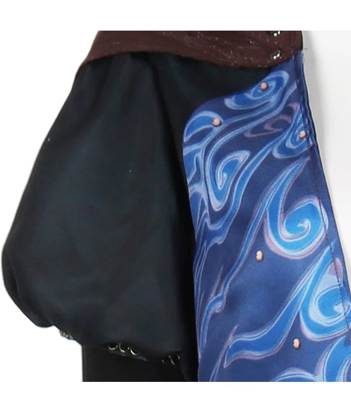 Women Medieval Fantasy Blue V Neck Long Dress Princess Wizard Halloween Costume 8 Women Medieval Fantasy Blue V Neck Long Dress Princess Wizard Halloween Costume - Image 6