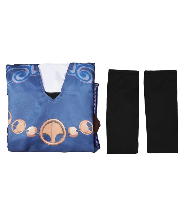 Women Medieval Fantasy Blue V Neck Long Dress Princess Wizard Halloween Costume 9 Women Medieval Fantasy Blue V Neck Long Dress Princess Wizard Halloween Costume - Image 7