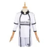 Men White Team Uniform Football Team Shirt Soprtwear Casual Exercise Costume