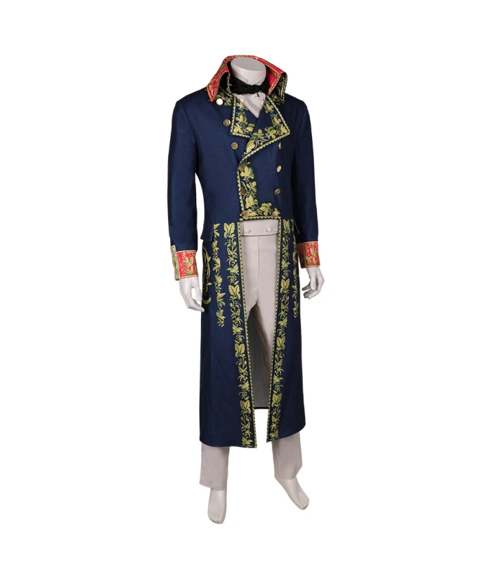 Man French General Royal Coat Napoleon Bonaparte General's Uniform Halloween Costume 5 Man French General Royal Coat Napoleon Bonaparte General's Uniform Halloween Costume - Image 3