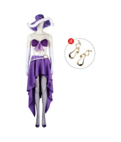 Women 70s Alter Hat 2Pcs Bikini Sexty Dress Hawaii Style Outfit Halloween Costume