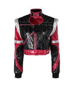 Women Black Red Jacket Futuristc Sci-fi Insipired Halloween Costume