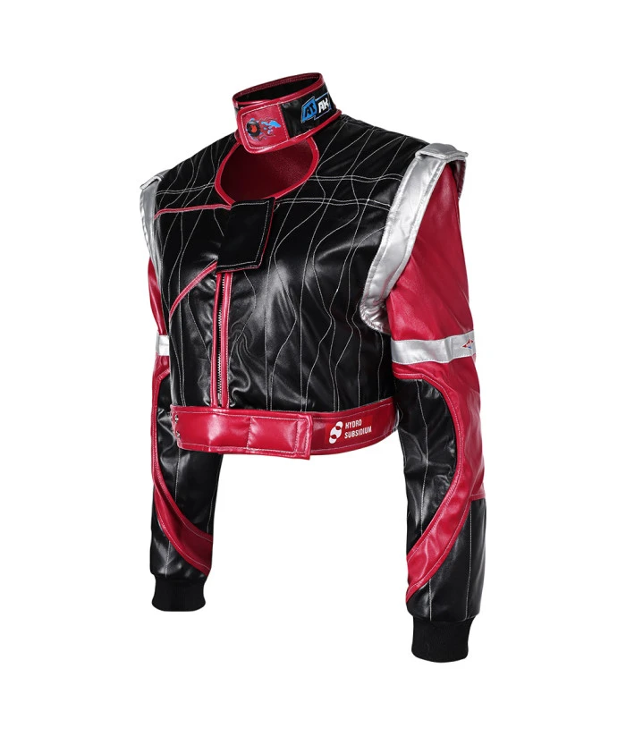 Women Black Red Jacket Futuristc Sci-fi Insipired Halloween Costume 5 Women Black Red Jacket Futuristc Sci-fi Insipired Halloween Costume - Image 3