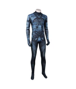 Men Blue Printed Jumpsuit Futuristc Sci-fi Halloween Costume