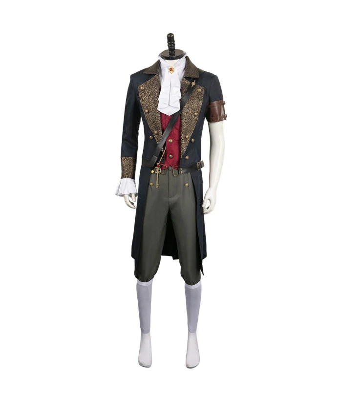 Men Steampunk Uniform Luxury Set Halloween Costume 3 Men Steampunk Uniform Luxury Set Halloween Costume