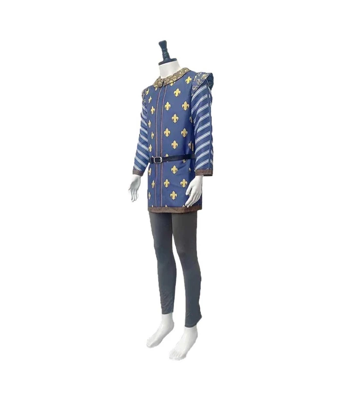 Men Blue Uniform Prince Role Play Halloween Costume 4 Men Blue Uniform Prince Role Play Halloween Costume - Image 2