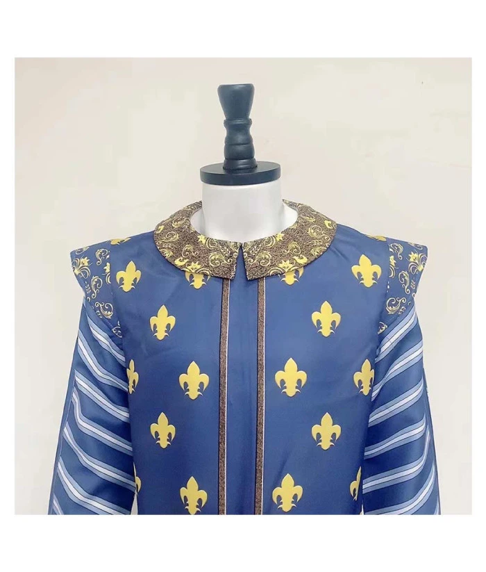 Men Blue Uniform Prince Role Play Halloween Costume 6 Men Blue Uniform Prince Role Play Halloween Costume - Image 4