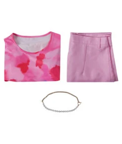 Women 90s Hot Girl Pink Top Flare Jeans Fullset Outfit -Accessories Shop Regina20George20Mean20Girls20Movie20202420Pink20Outfit20Cosplay20Costume 5 700x823 1