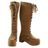 Women Brown High Boots Pantshoes Halloween Costume Accessories