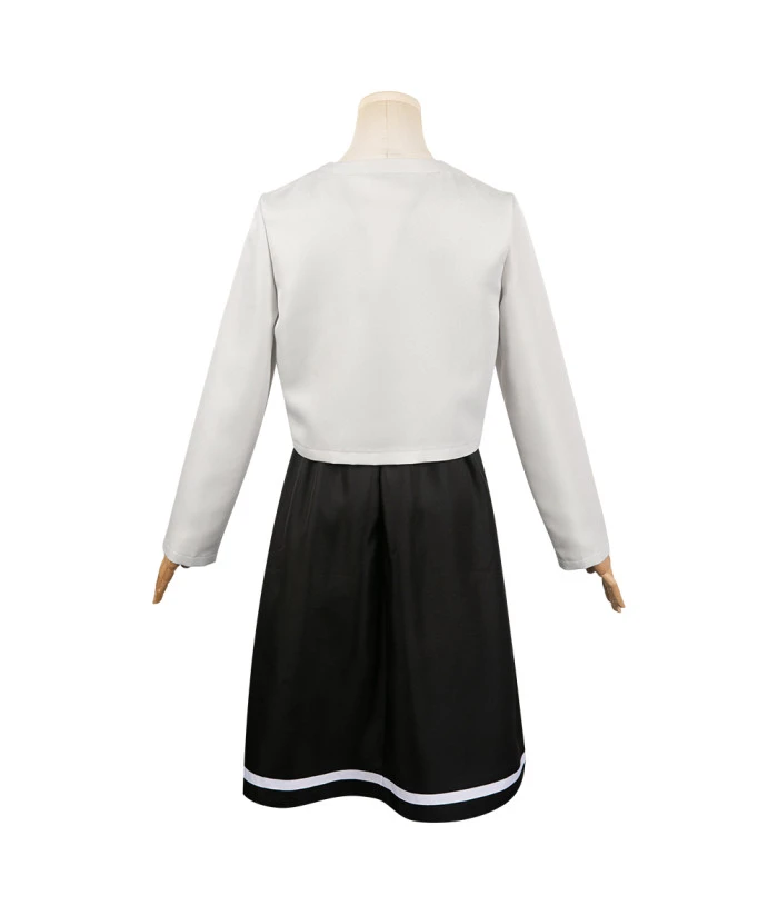 Women White Black School Uniform Dress Jk Uniform Halloween Costume 6 Women White Black School Uniform Dress Jk Uniform Halloween Costume - Image 4