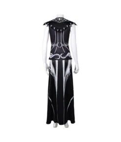 Women Fantasy Black V Neck Long Robe Halloween Costume 12 Women Fantasy Black V Neck Long Robe Halloween Costume -Accessories Shop Romantic20Shadowheart20Baldurs20Gate20Game20Cosplay20Costume3 700x823 1