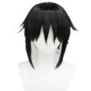 Men Anime Black Short Hair Wig Cosplay Halloween Accessories