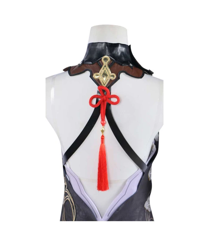 Women Flare Sleeve Black Chinese Cheongsam Alter Slim Dress Halloween Costume 6 Women Flare Sleeve Black Chinese Cheongsam Alter Slim Dress Halloween Costume - Image 4