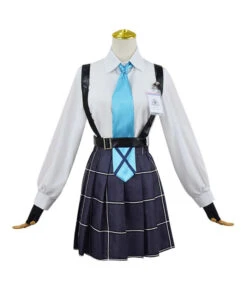 Women White Uniform With Strip JK Uniform Halloween Costume