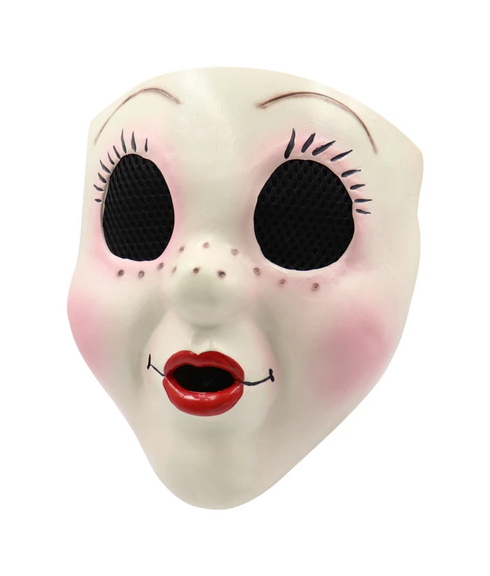 Adult Horror Mask Doll Face Creepy Halloween Costume 4 Adult Horror Mask Doll Face Creepy Halloween Costume - Image 2