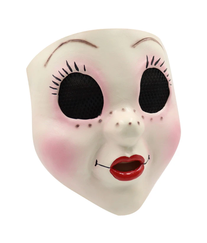 Adult Horror Mask Doll Face Creepy Halloween Costume 5 Adult Horror Mask Doll Face Creepy Halloween Costume - Image 3