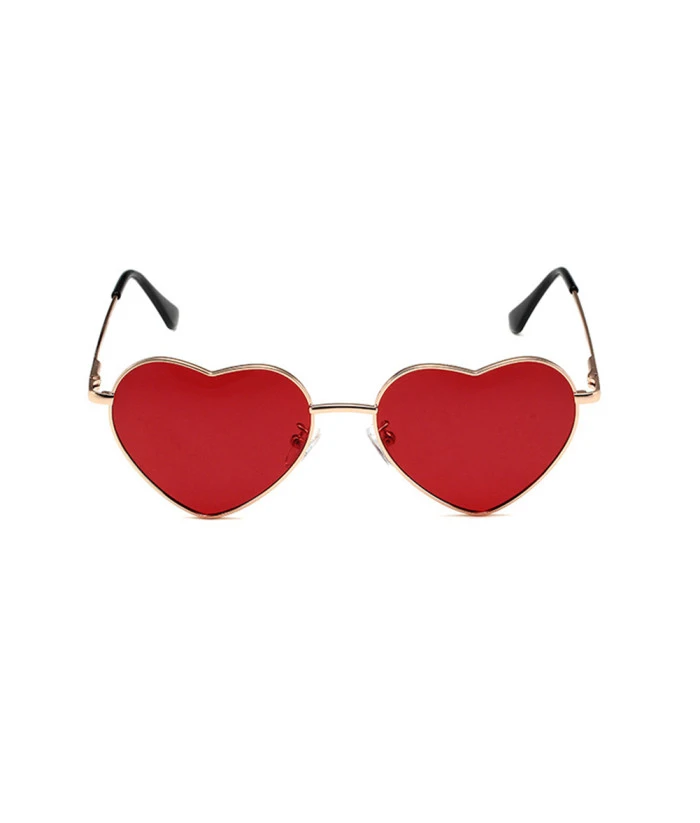 Heartshape Red Sunglasses Halloween Costume Accessories 3 Heartshape Red Sunglasses Halloween Costume Accessories